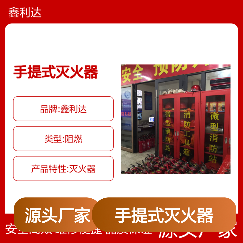 鑫利达手提式灭火器 消防报审施工必备品 轻巧便携