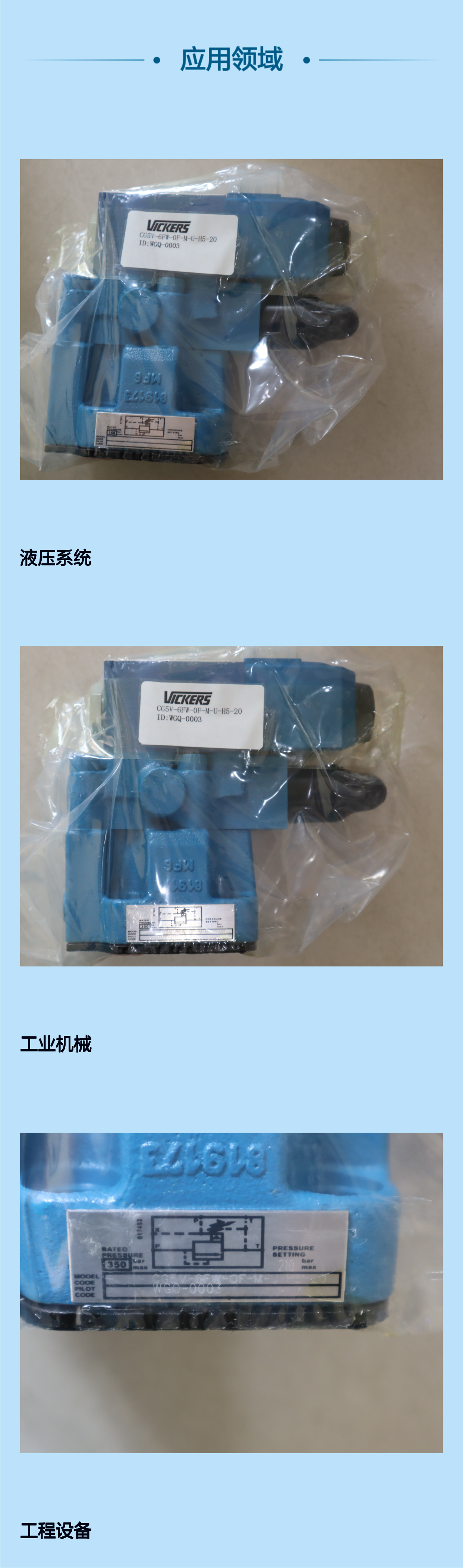 CG5V-6FW-OF-M-U-H5-20 WGQ-0003 威格士VICKERS伊顿EATON溢流阀