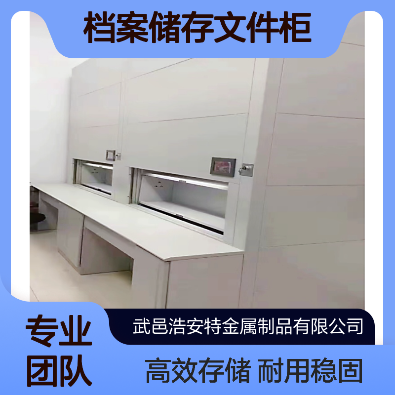 浩安特智能文件回转柜 冷轧钢板 档案储存文件柜 定制 简约档案室适用