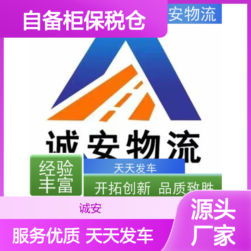 诚安物流45尺自备柜保税仓一日游申报天天发车