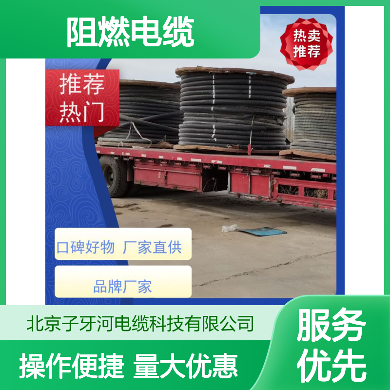 子牙河电缆 阻燃型铜芯线缆 电气安装工程适用 发货迅速