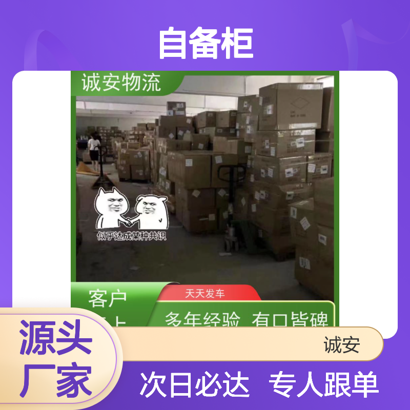 诚安物流 45尺自备柜 河源到深圳 专人跟单 次日到