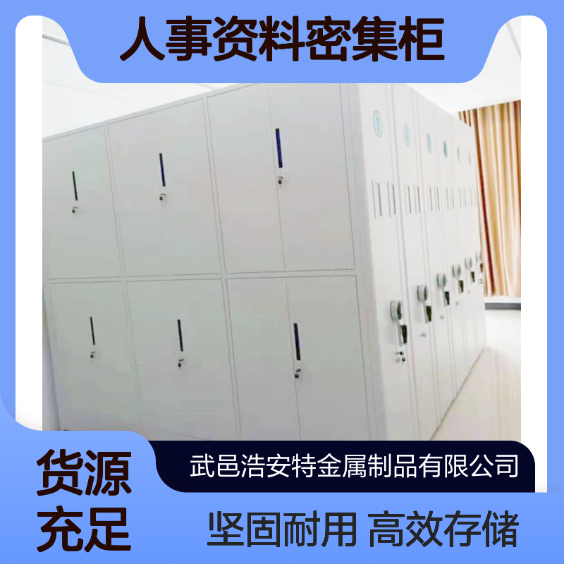 浩安特生产 简约人事资料密集柜 可定制 门数 来图加工 档案室文件柜