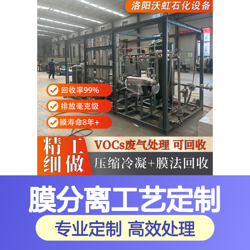 二氯甲烷废气处理系统 膜分离定制 高效回收 品质可靠