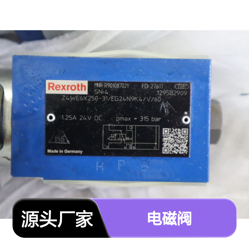 R901087021 Z4WE6X250-3X/EG24N9K4/V/60 德国力士乐REXROTH电磁阀