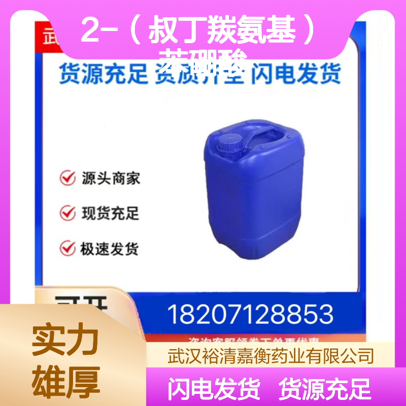 2-（叔丁羰氨基）苯硼酸CAS:146140-95-6白色固体98,医药中间体