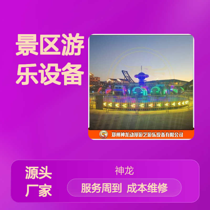 神龙游乐供应 刺激好玩的景区游乐设备 霹雳转盘