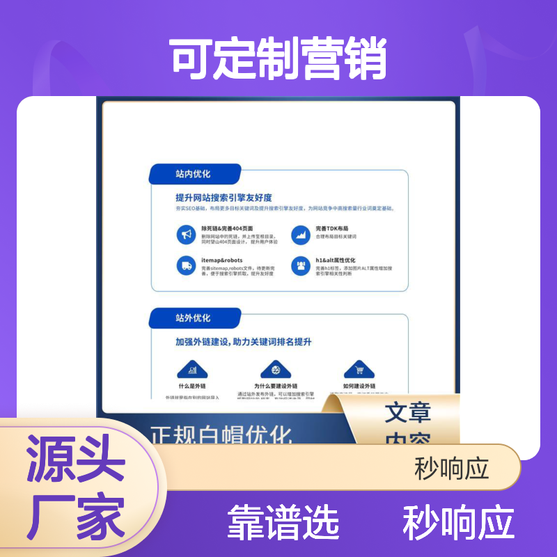 秒响应网络 靠谱的 整站seo 可定制营销方案 页面加载提速