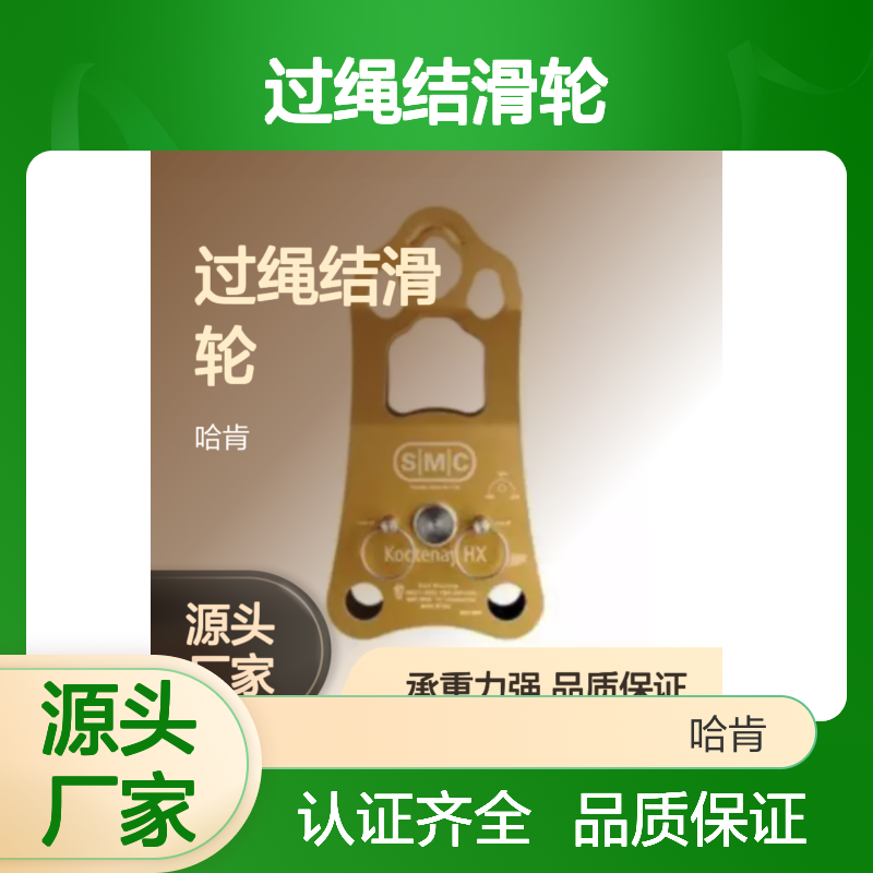 SMC铝制车轴过绳结滑轮 横渡系统专用 承重力强