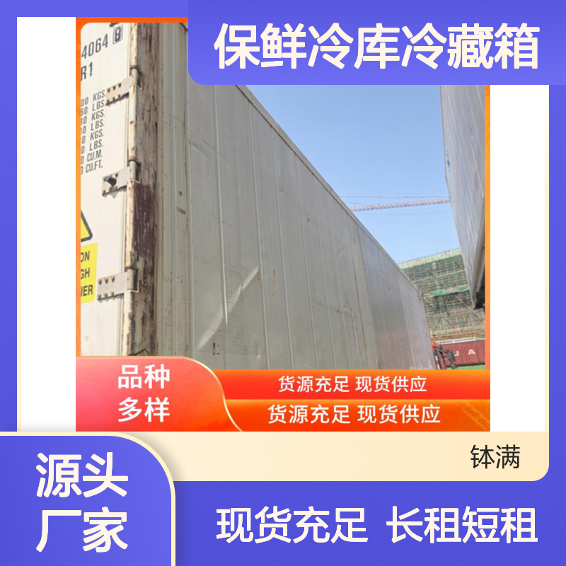12米保鲜冷库冷藏箱 租赁长短期均可 适用于多种货物 安全锁具配置