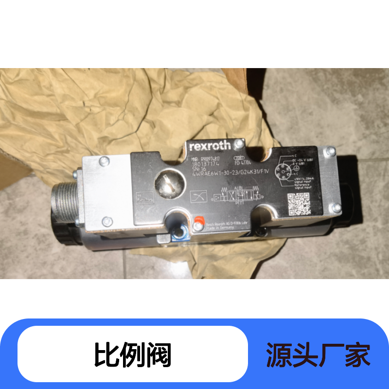 R900974817 4WRAE6W1-30-20/G24K31/F1V 德国力士乐REXROTH比例阀