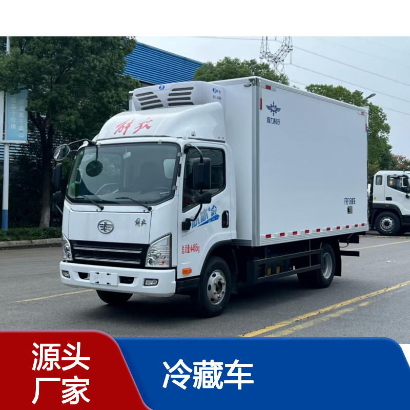 解放虎V蓝牌4米2冷藏车肉类生鲜蔬菜保温运输车