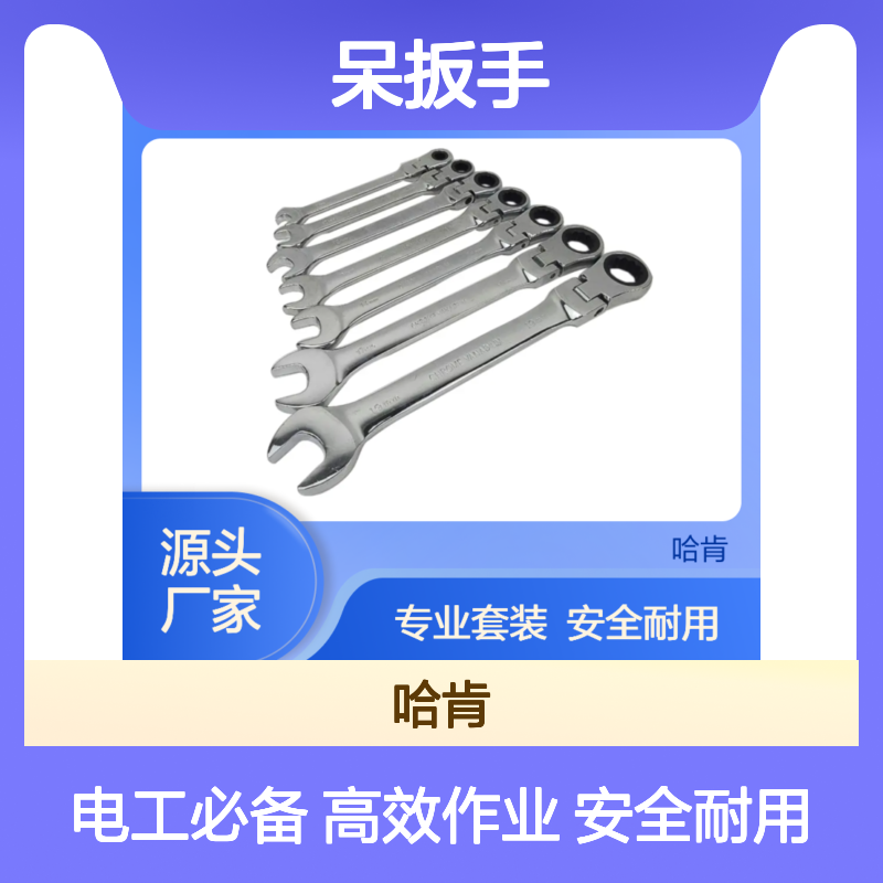 哈肯供应扳手 呆扳手 成套全绝缘包覆开口 套数11件