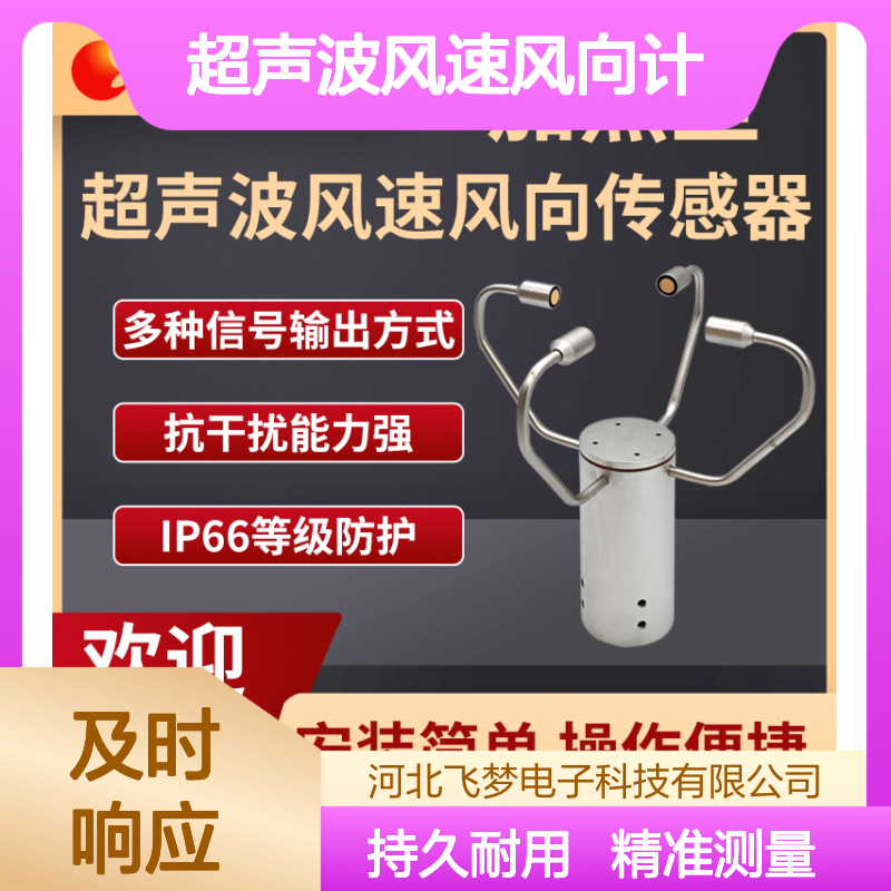 超声波风速风向计 加热型抗低温设计 全天候实时监测无角度限制