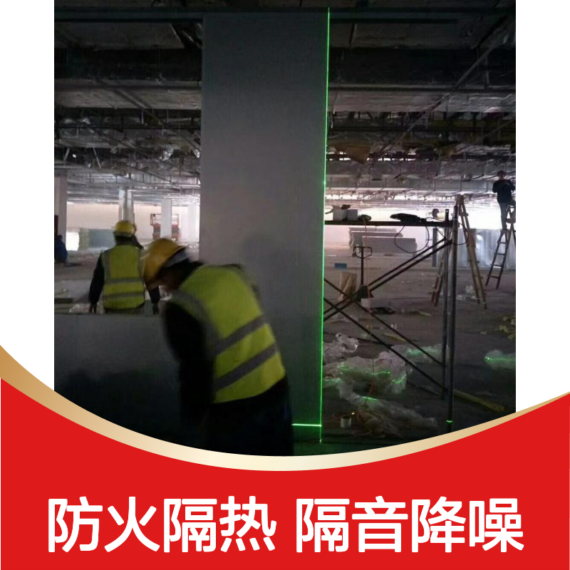 75彩钢玻镁岩棉夹芯板 无 锡50室内隔断吊顶彩涂板安装施工厂家