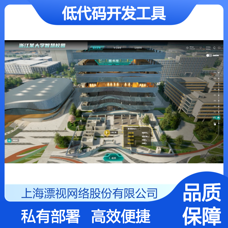 数字孪生低代码开发工具 - 拖拽式搭建三维可视化系统 - 可私有化部署