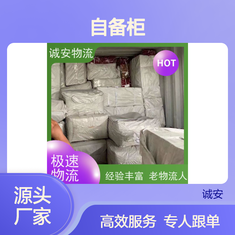 诚安物流 40尺自备柜 阳江到东莞 专人跟单 次日到
