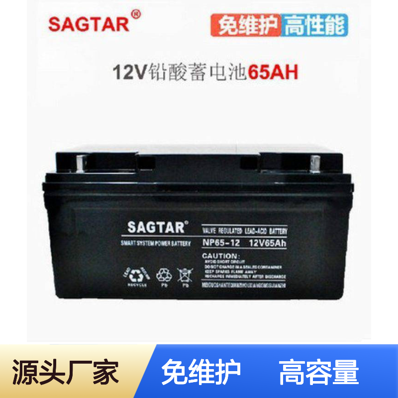 原装SAGTAR蓄电池NP65-12 12V65AH仪器设备UPS不间断电源