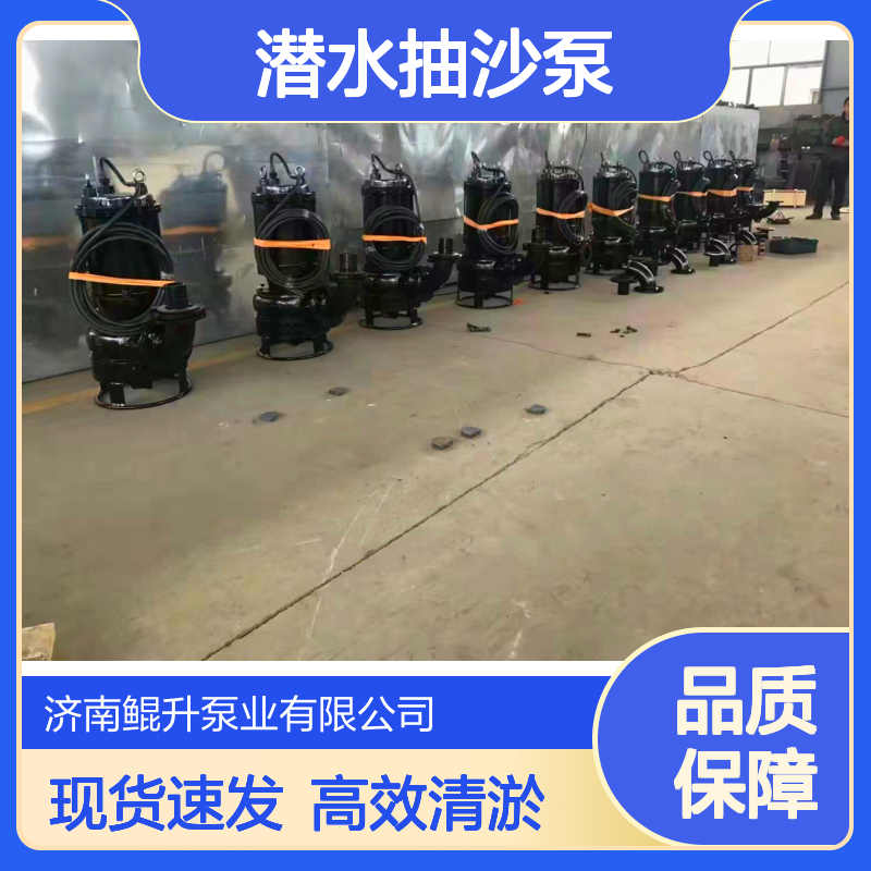 潜水抽沙泵厂家直供 搅拌叶轮高浓度输送 水库鱼塘清淤用 现货速发