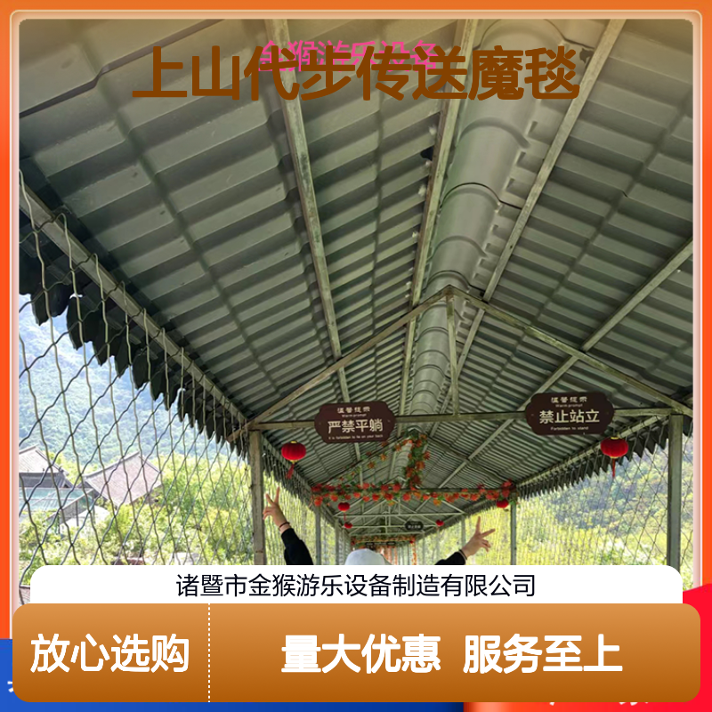 景区上山代步传送魔毯 多功能设计 自动变频安全挡板