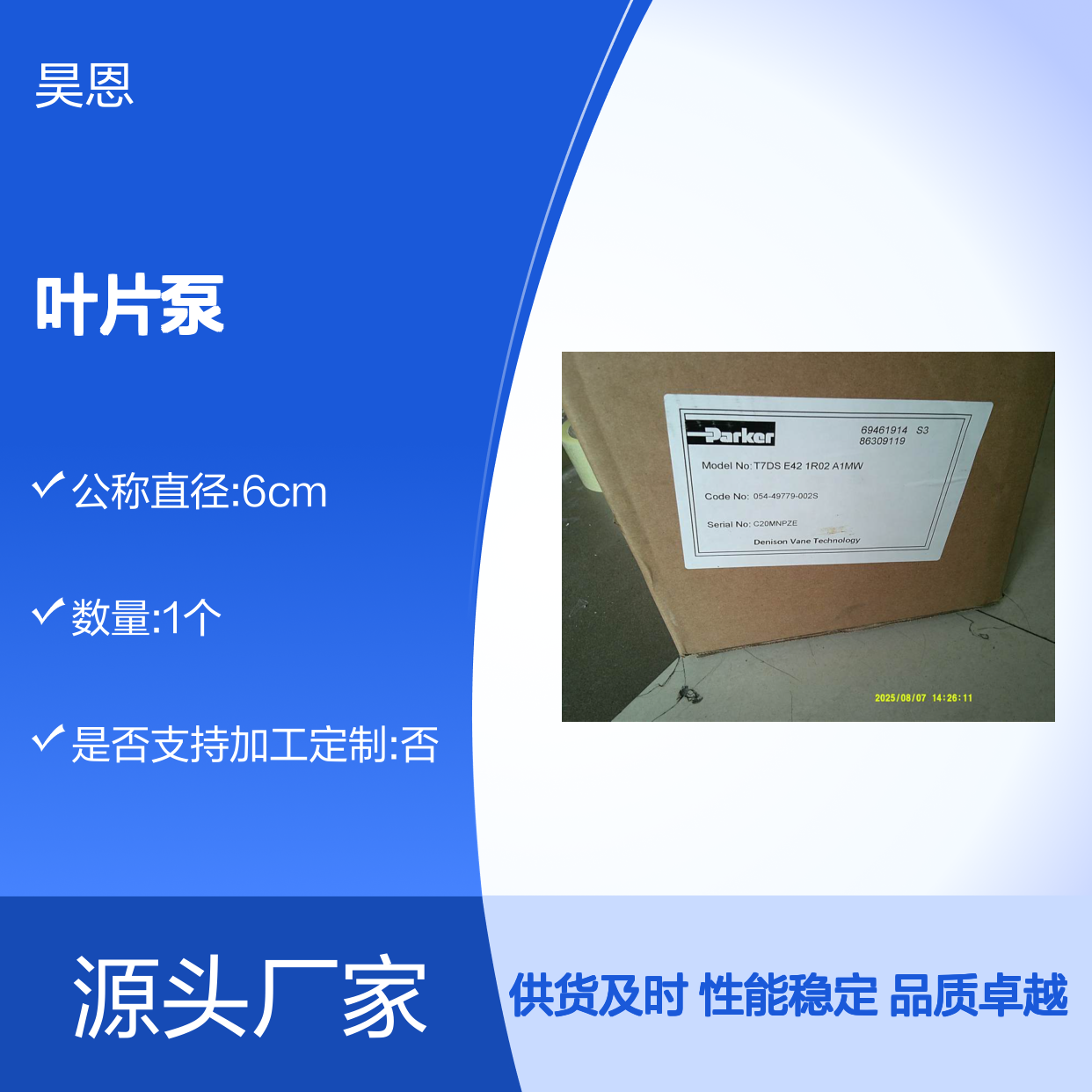 T7DS E42 1R02 A1MW 054-49779-002S 派克PARKER叶片泵DENISON丹尼逊
