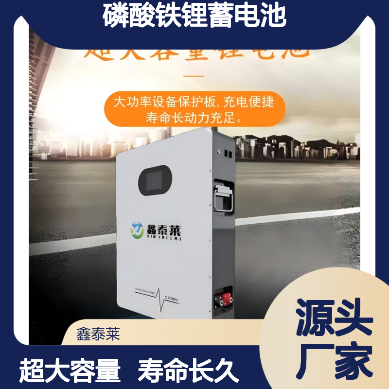 家庭用储能设备100AH51.2V 24V磷酸铁锂蓄电池 壁挂式储能电池工厂