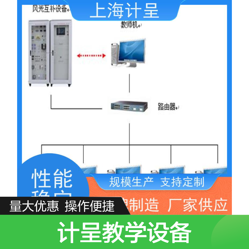计呈教学设备 风光互补并网发电实验台 经久耐用