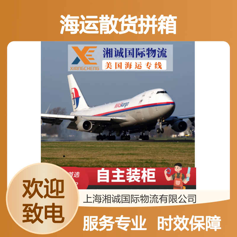 湘诚国际 美国海运散货拼箱 FBA物流 美森快船DDP双清派送