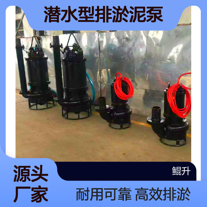 沉渣池抽渣浆泵 潜水型排淤泥泵 自动绞吸泥沙泵 鲲升泵业
