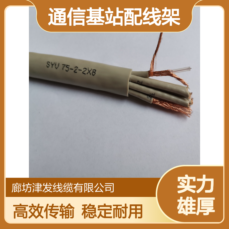 两兆SYV线 75-2-2*8射频同轴电缆 通信基站配线架线缆