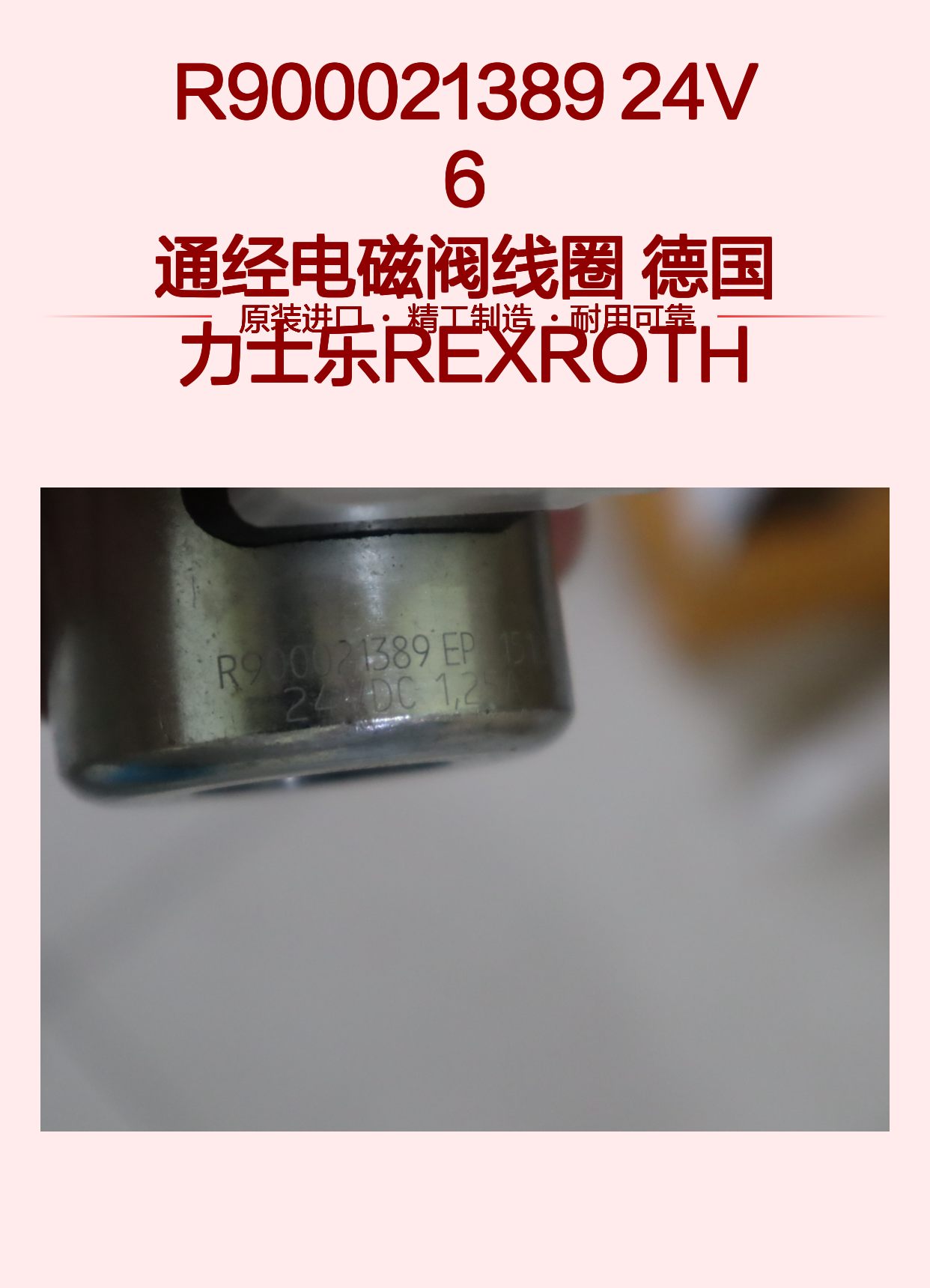 R900021389 24V 6通经电磁阀线圈 德国力士乐REXROTH