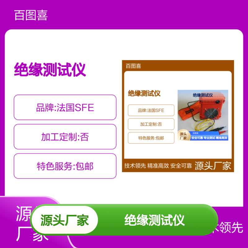 百图喜安全防护提供 法国SFE 绝缘测试仪 BTC1000 - BTC1000IP2X