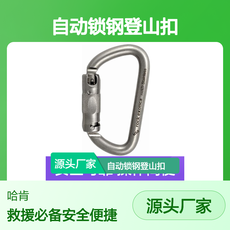 哈肯国际贸易供应 Rock Exotica Rock-D 自动锁钢登山扣