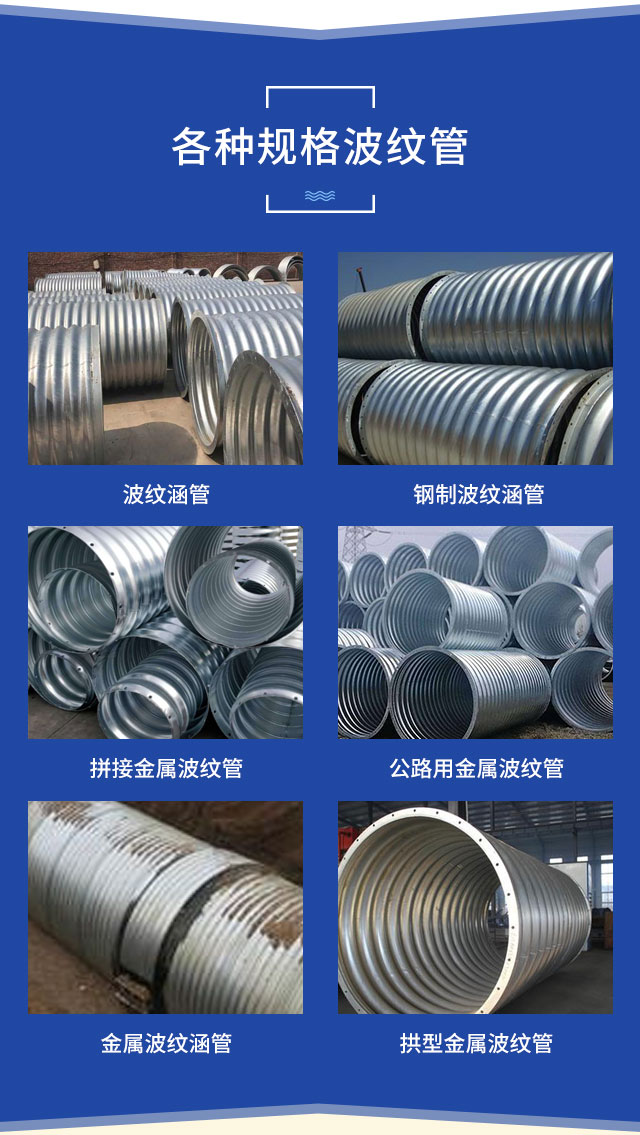 Yuanchang Highway Culvert Steel Corrugated Pipe Compression Pipe Drainage Engineering with a Diameter of 1.5 meters and a Thickness of 3mm Hot Dip Galvanization