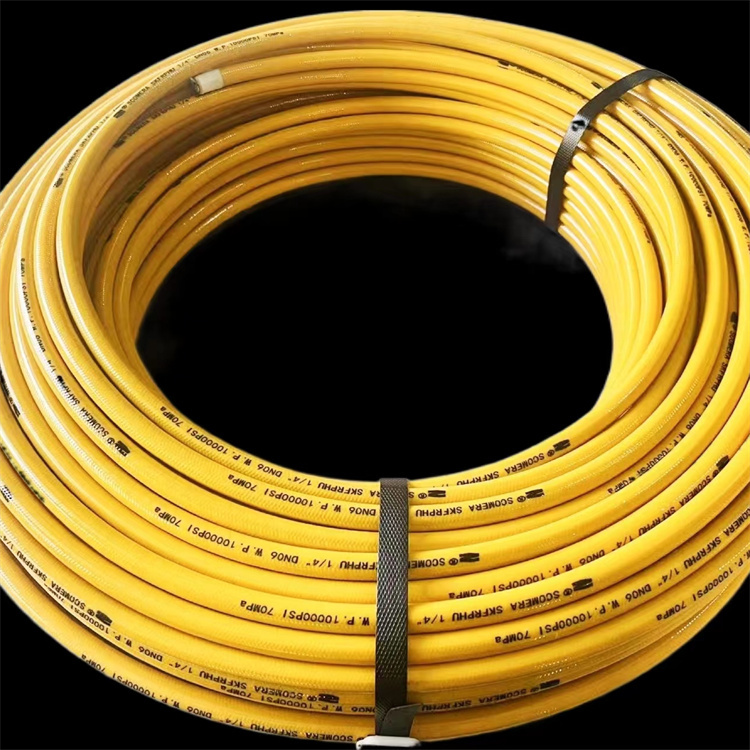 Scuba deep tube BCD buoyancy pressure regulating tube submersible regulating hose high-pressure breathing rubber tube