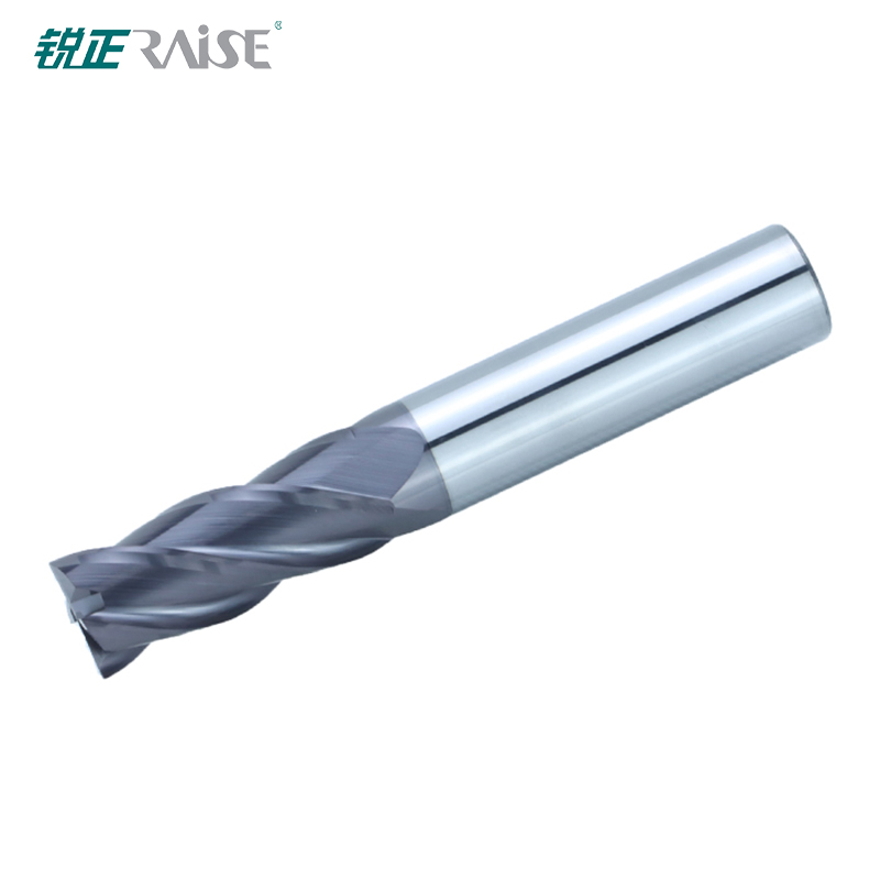 High cost performance 55 tungsten steel flat milling cutter for machining low alloy steel four edge CNC cutting tools below 40HRC