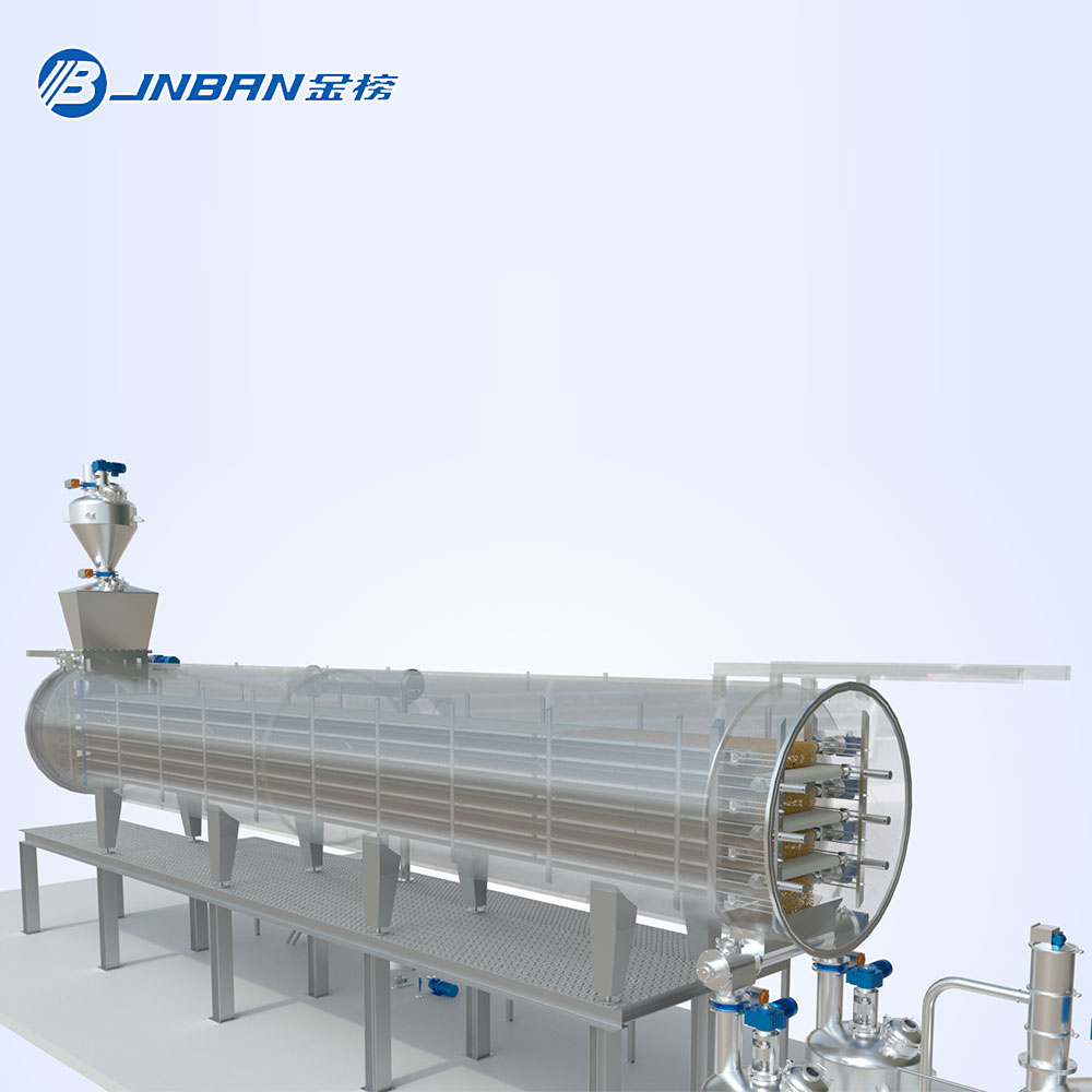 Jinbang Continuous Vacuum Dryer Solid Low Temperature Belt Drying Equipment Lithium Battery Positive and Negative Electrode Materials Drying