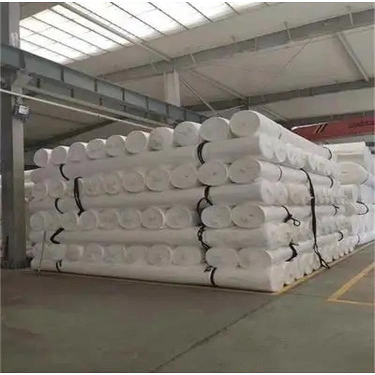 Road maintenance engineering cloth, high-temperature resistant short fiber geotextile, polypropylene polyester needle punched white cloth, long filament flame retardant