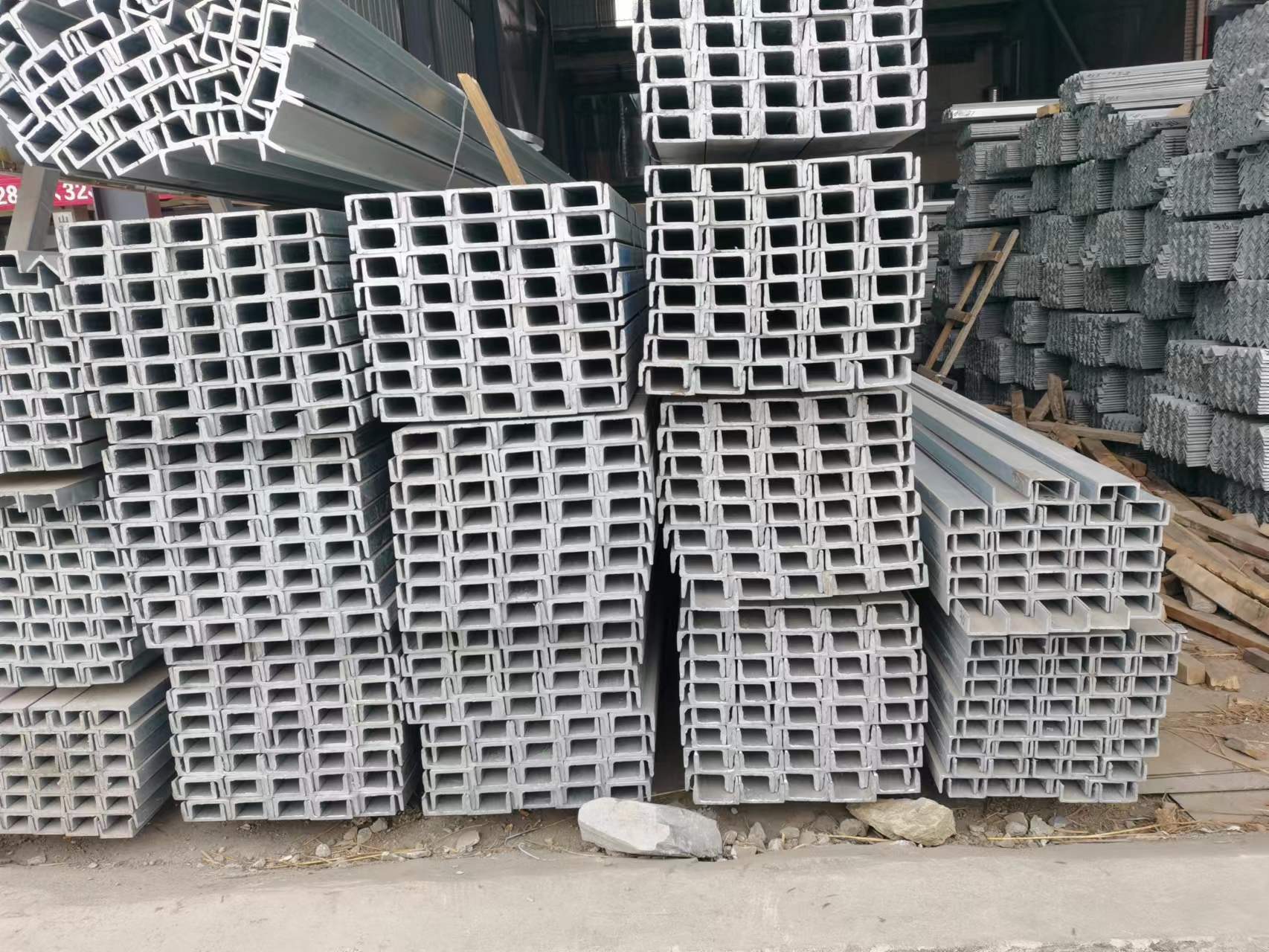 National Standard Spot Q235B Hot Rolled Channel Steel 6.3-30 Architectural Profile Steel Structure Auxiliary Materials Drawing, Bending, Punching, and Cutting