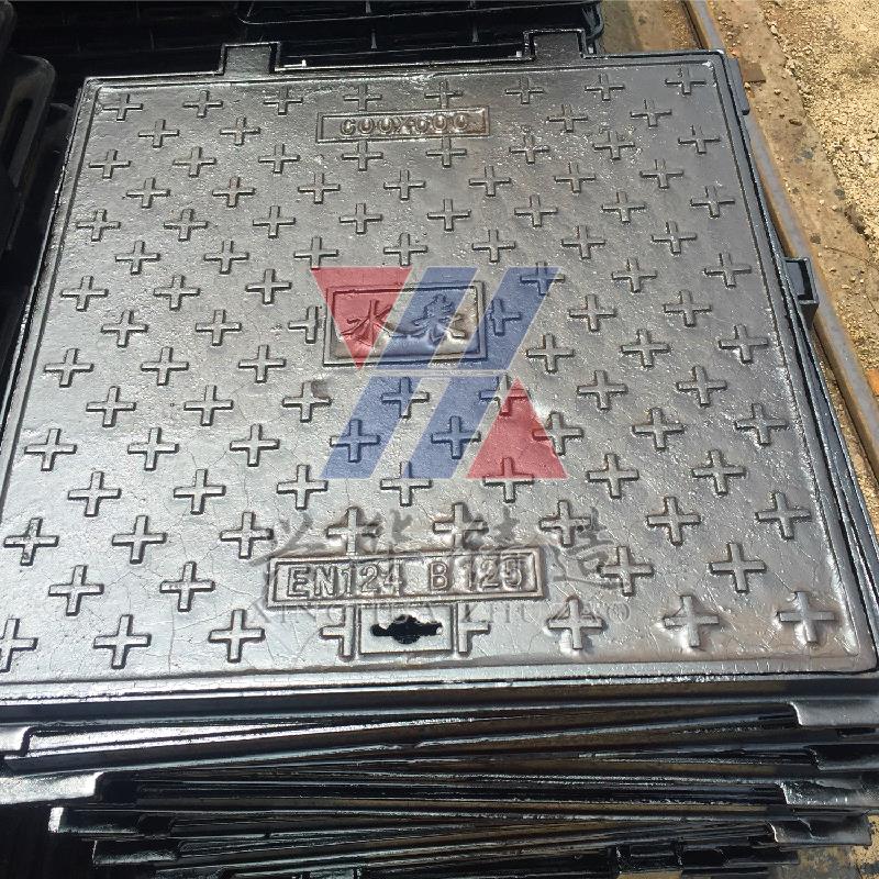 Ductile iron square manhole cover, cast iron square manhole cover, fire protection, power, sewage, heavy duty, and light duty manhole cover