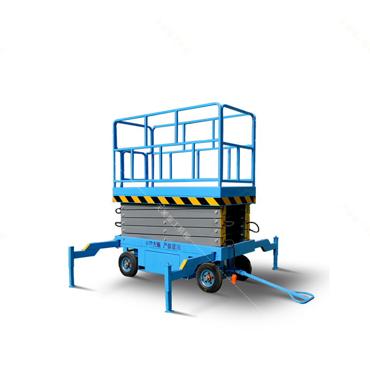 Mobile elevator of Tiancheng Heavy Industry Scissor type hydraulic lifting platform Aerial work platform auxiliary lifting machine