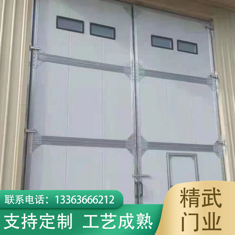 Workshop electric swing door, swing industrial door, electric industrial sliding door, polyurethane insulation