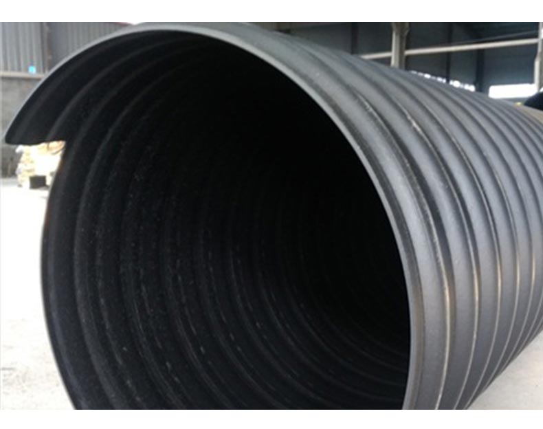 Zhongcai HDPE Double Wall Corrugated Pipe Structure Wall Wrapped AB Pipe Clad Pipe Steel Strip Reinforced Sewage Pipe