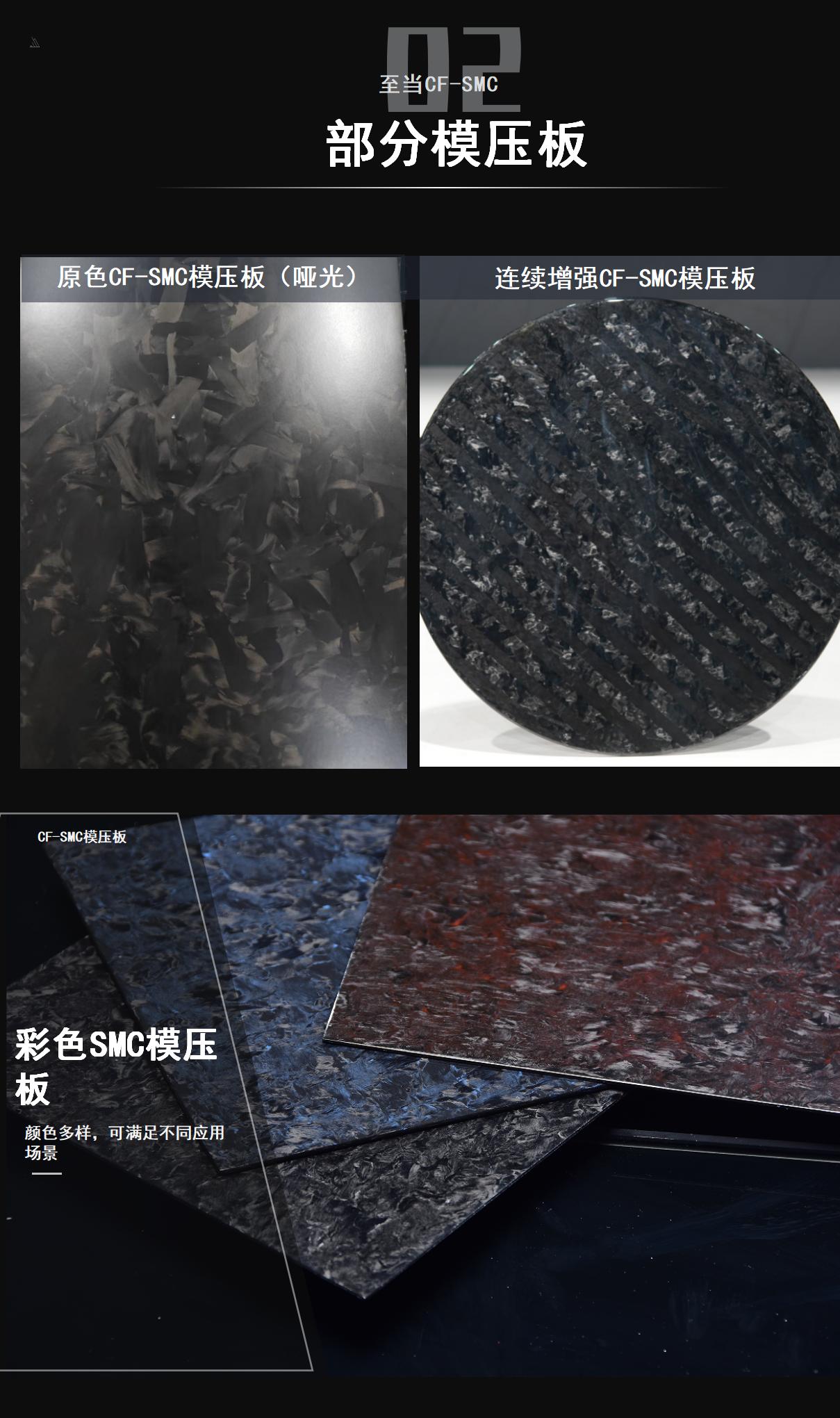 Manufacturer of forged textured carbon fiber SMC sheet, short cut carbon fiber prepreg molding material, automotive modification