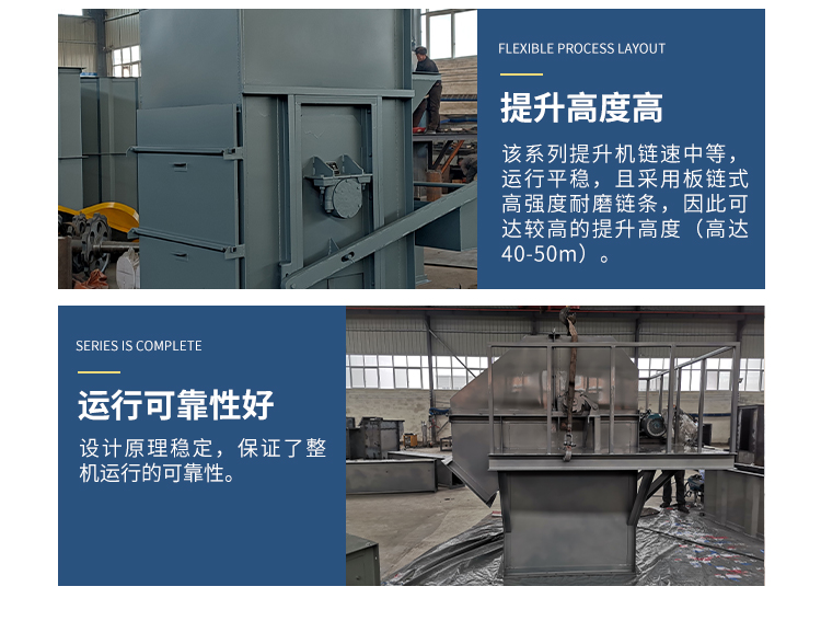 TH ring chain bucket elevator Guanrong Machinery stainless steel bucket elevator equipment