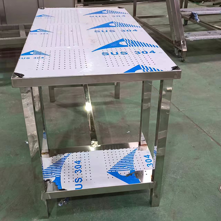 Customized dimensions of thickened stainless steel worktable, worktable, factory laboratory kitchen worktable