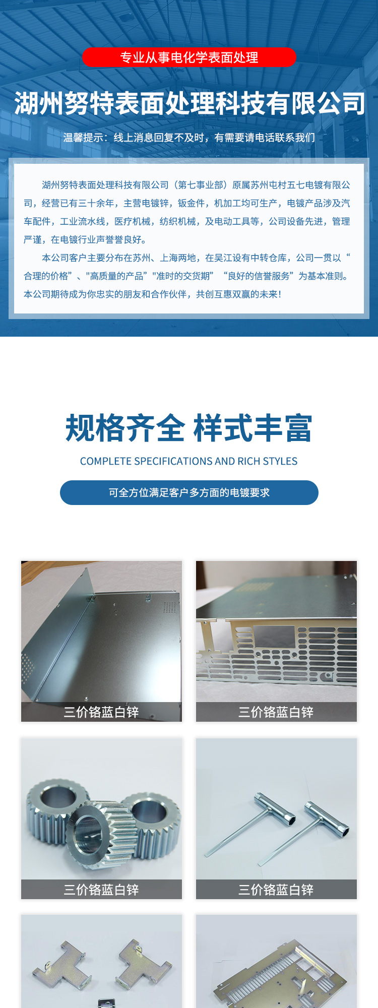 NUT Sheet Metal Electroplating Color Zinc Company's advanced technology, reliable quality assurance
