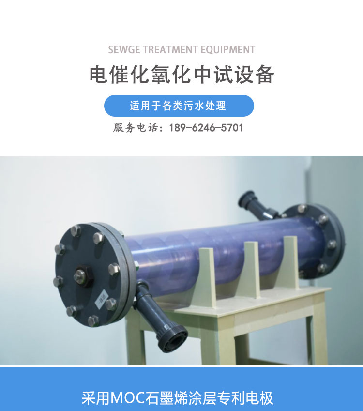 Environmental protection of pilot scale equipment for electro oxidation of RO concentrated water treatment project in industrial coal chemical plant of electrocatalytic reaction device