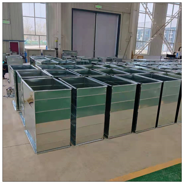 Customized galvanized white iron sheet ventilation duct, stainless steel spiral air duct processing, smoke exhaust and air exhaust duct