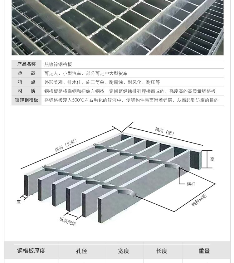 舞台巡检路格栅板 云磊屋顶检修钢格板 上人检修马道用钢格栅板